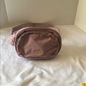 Adidas Pink Crossbody Bag with Gold Logo